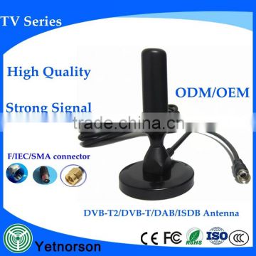 ODM black stick tv antenna 470mhz - 862mhz Active tv antenna for TV&PC