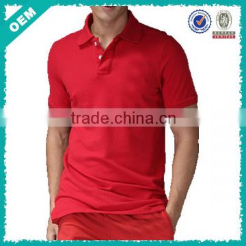 Men's Blank Red Polo Shirt (lyt-060063)