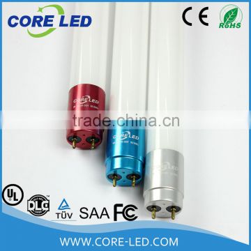 high luminous 100lm/w 1800lm 18w t8 led glass tube