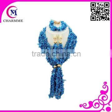 fashion bead necklace designs with party nigerian beads jewelry set with wholesales fashions african beads jewelry set