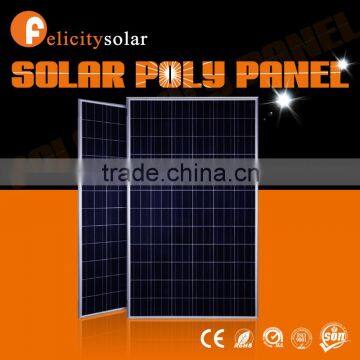 2016 Guangzhou Felicity good quality 300w/36v poly solar cell 156x156