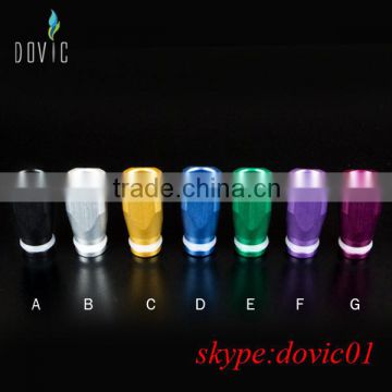 wide bore drip tip with aluminum material