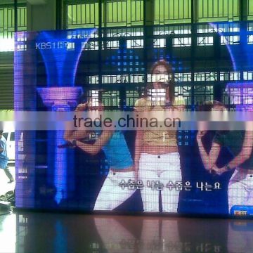 low resolution p12.5 indoor full color smd led media mesh