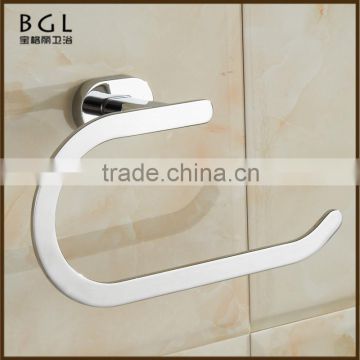 12332 new design hot selling products zinc alloy towel ring mirror finish bathroom fittings