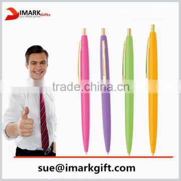 office promotional ballpoint pen with vivid color body