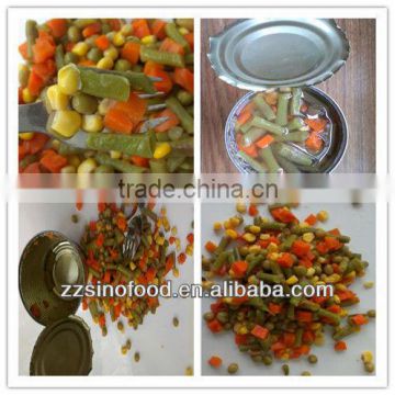 Drained Weight 250G Canned Mixed Vegetable in brine