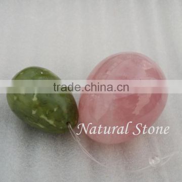 sex toy polished drilled with hole natural rose quartz gemstone crafts