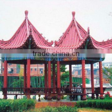 glorious Chinese gate with red colorful roof tiles professional factory supplier