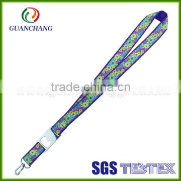 Best polyester lanyard new products custom polyester lanyards with bottle-opener