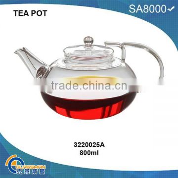 TP025A(800ML),heat resistant glass teapot