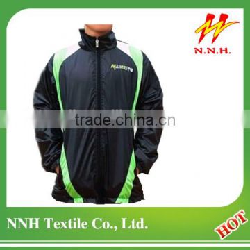 2014 Fashion 100%polyester rain jacket fall jacket with waterproof and windproof