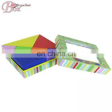 Custom Tangram Chinese Puzzle Box with PVC Window