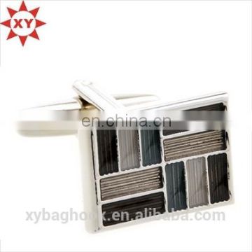 essential black white grey plaid cufflinks