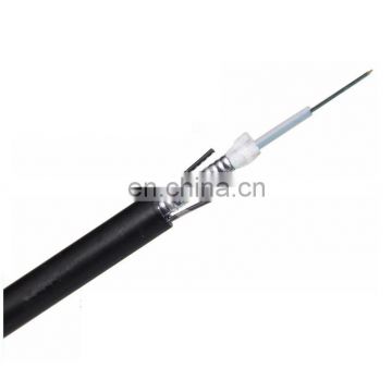 6 core ftth drop central loose tube fiber optic cable with 2 steel wire strength member