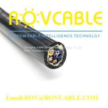 6 core polyurethane cable cctv sewer robot cabe with kevlar reinforced