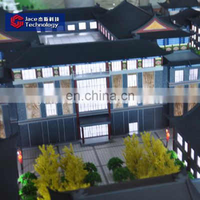 1/75 Modern Apartment Architectural Miniature Model With Lighting System