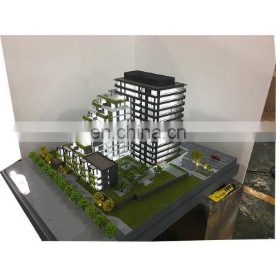Miniature house architectural scale model with warm LED