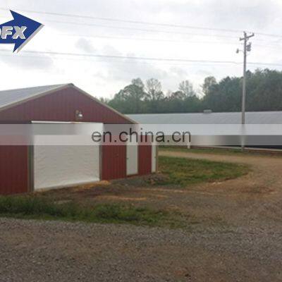China steel structure poultry farm house shed construction design building for broilers