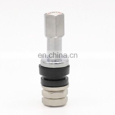 Motorcycle Used Tubeless Metal Clamp In Tire Valve TR43E With Customized Logo Cap