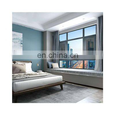 Windows casement with glass windows aluminum profile floor to ceiling window