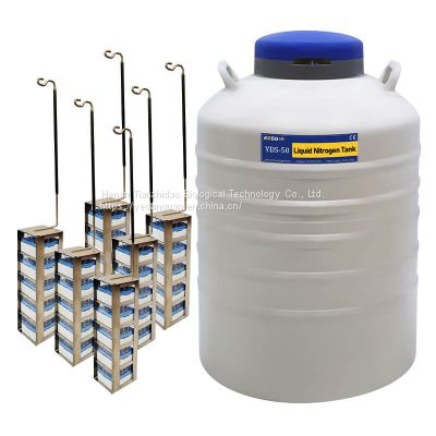 50L liquid nitrogen dewar semen tank Caliber 125mm