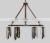 Postmodern Dining-room Lamp Creative Black Metal Living Room Pendant Lights Art Round Exhibition Hall Chandeliers