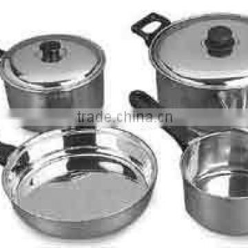Stainless Steel 7 Pcs Cookware Set
