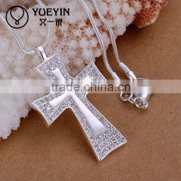 2013 Fashion bijoux fantaisie, fashion semi-precious stone cross pendants for party girls