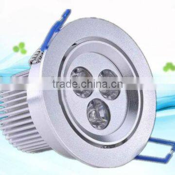 hole sale led ceiling lamp for aluminum alloy hole size 45mm 3w