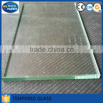 rectangular cutting tempered glass with CE & ISO certificate