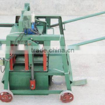Semi-automatic cinder hollow block making machine from China manufacture patented technology