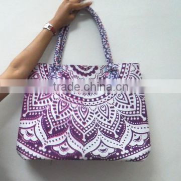 Indian Handmade Printed Cotton Bag Shopping Purse Designer Beach bag