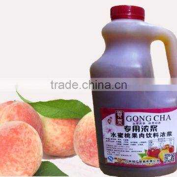 Juicy peach concentrate fruit juice