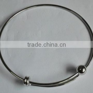 2016 New Arrival DIY Bangles suit for big hole beads and charms--OEM is welcome