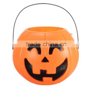 Large Size Halloween Children Kids Pumpkin Candy Decorative Basket Jar Smile Face Masquerade Ornament
