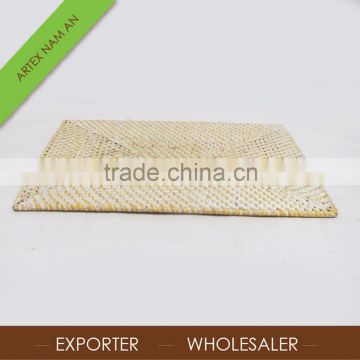 New 2016 vintage rectangular natural rattan coaster / Unique cup pad, mat in Vietnam
