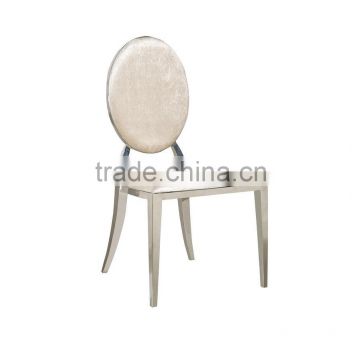 unique modern fashion stacking SS white banquet chair