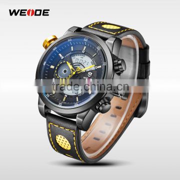 WEIDE leather business men watch wh3401 best selling quartz watch dropshipping wristwatches
