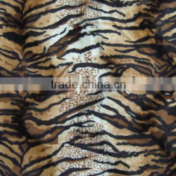 faux tiger plush fabric
