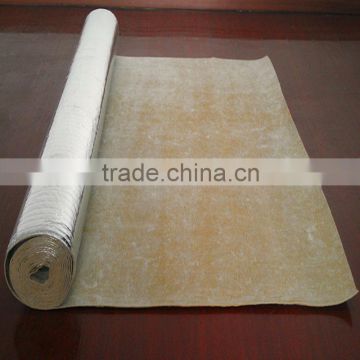 2mm 3mm yellow rubber soundproof underlay with silver foil backing