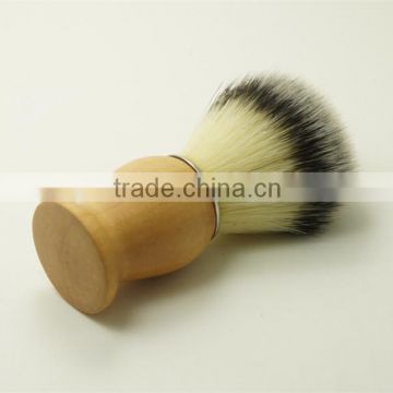 Wooden Beard Brush Custom Logo Synthetic Shaving Brush