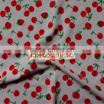 lovely cherry nylon lycra spandex fabric fruit printed swimwear fabric for kids polyamide and elastane