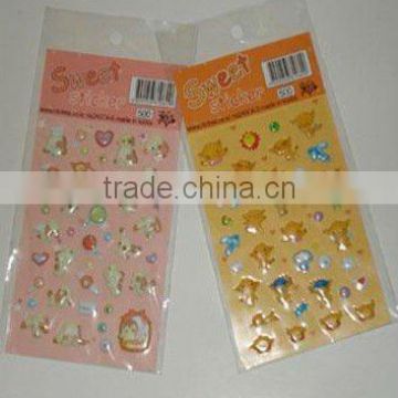 Cartoon eva foam sticker, custom pvc puffy sheet