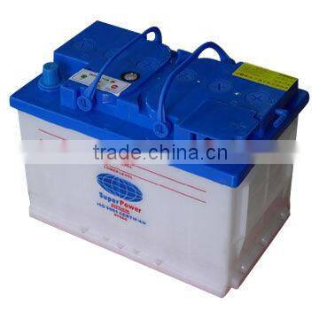 DIN75 car battery for European car