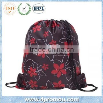 Custom promotional wholesale drawstring bag for shopping