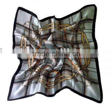 Ladies fashion silk printing scarf