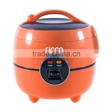 2016 New plastic body mini rice cooker 1L with 3 in 1 function