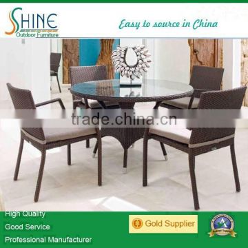 Outdoor Furniture Restaurant Dining set plastic garden chairs and tables