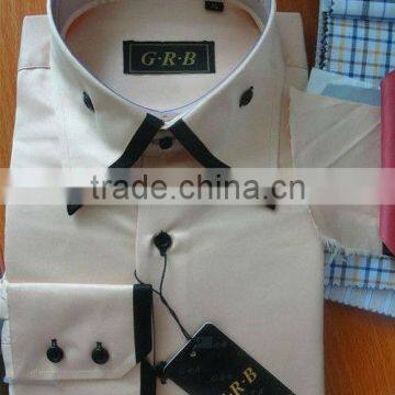 Custom Designer Shirts High Collar Shirts,Man White Contrast Shirts