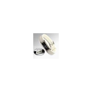 White Color Wrist Power Balance Sports Silicone Bracelet with Pure Titanium